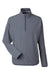 Puma 538931 Mens Coastal Woven 1/4 Zip Sweatshirt Heather Navy Blue Flat Front