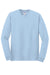 Gildan Mens Long Sleeve Crewneck T-Shirt Light Blue Flat Front