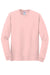 Gildan Mens Long Sleeve Crewneck T-Shirt Light Pink Flat Front