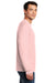 Gildan Mens Long Sleeve Crewneck T-Shirt Light Pink Side
