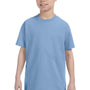 Hanes Youth ComfortSoft Short Sleeve Crewneck T-Shirt - Light Blue