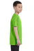 Hanes 54500 Youth ComfortSoft Short Sleeve Crewneck T-Shirt Lime Green Side