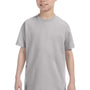 Hanes Youth ComfortSoft Short Sleeve Crewneck T-Shirt - Light Steel Grey
