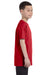 Hanes 54500 Youth ComfortSoft Short Sleeve Crewneck T-Shirt Red Side