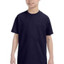 Hanes Youth ComfortSoft Short Sleeve Crewneck T-Shirt - Navy Blue