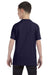 Hanes 54500 Youth ComfortSoft Short Sleeve Crewneck T-Shirt Navy Blue Back