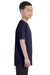 Hanes 54500 Youth ComfortSoft Short Sleeve Crewneck T-Shirt Navy Blue Side