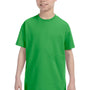 Hanes Youth ComfortSoft Short Sleeve Crewneck T-Shirt - Shamrock Green - Closeout