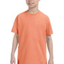 Hanes Youth ComfortSoft Short Sleeve Crewneck T-Shirt - Candy Orange