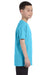 Hanes 54500 Youth ComfortSoft Short Sleeve Crewneck T-Shirt Blue Horizon Side