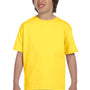 Hanes Youth ComfortSoft Short Sleeve Crewneck T-Shirt - Yellow