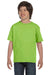 Hanes 5480 Youth ComfortSoft Short Sleeve Crewneck T-Shirt Lime Green Front