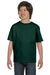 Hanes 5480 Youth ComfortSoft Short Sleeve Crewneck T-Shirt Forest Green Front
