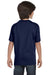 Hanes 5480 Youth ComfortSoft Short Sleeve Crewneck T-Shirt Navy Blue Back