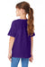 Hanes 5480 Youth ComfortSoft Short Sleeve Crewneck T-Shirt Athletic Purple Back