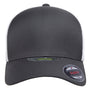 Flexfit Mens Unipanel Stretch Fit Hat - Charcoal Grey/White - NEW
