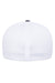 Flexfit 5511UP Mens Unipanel Flexfit Hat Dark Grey Melange/White Back