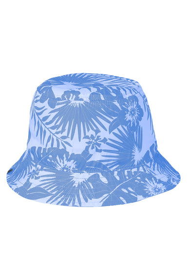 J America 5540JA Mens Gilligan Bonnie Bucket Hat Chambray Blue Aloha Front