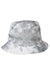 J America 5540JA Mens Gilligan Bonnie Bucket Hat Grey Tie Dye Front
