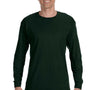 Hanes Mens ComfortSoft Long Sleeve Crewneck T-Shirt - Deep Forest Green