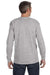 Hanes 5586 Mens ComfortSoft Long Sleeve Crewneck T-Shirt Light Steel Grey Back
