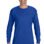 Hanes Mens ComfortSoft Long Sleeve Crewneck T-Shirt - Deep Royal Blue