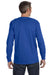 Hanes 5586 Mens ComfortSoft Long Sleeve Crewneck T-Shirt Royal Blue Back