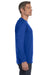 Hanes 5586 Mens ComfortSoft Long Sleeve Crewneck T-Shirt Royal Blue Side