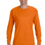 Hanes Mens ComfortSoft Long Sleeve Crewneck T-Shirt - Orange