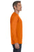 Hanes 5586 Mens ComfortSoft Long Sleeve Crewneck T-Shirt Orange Side