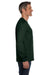 Hanes 5596 Mens ComfortSoft Long Sleeve Crewneck T-Shirt w/ Pocket Forest Green Side