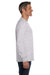 Hanes 5596 Mens ComfortSoft Long Sleeve Crewneck T-Shirt w/ Pocket Ash Grey Side