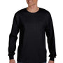 Hanes Mens ComfortSoft Long Sleeve Crewneck T-Shirt w/ Pocket - Black