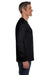 Hanes 5596 Mens ComfortSoft Long Sleeve Crewneck T-Shirt w/ Pocket Black Side