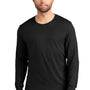 Jerzees Mens Premium Blend Moisture Wicking Long Sleeve Crewneck T-Shirt - Black Ink
