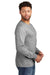 Jerzees 560LS Mens Premium Blend Ring Spun Long Sleeve Crewneck T-Shirt Oxford Grey Side