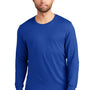 Jerzees Mens Premium Blend Moisture Wicking Long Sleeve Crewneck T-Shirt - Royal Blue