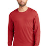 Jerzees Mens Premium Blend Moisture Wicking Long Sleeve Crewneck T-Shirt - True Red