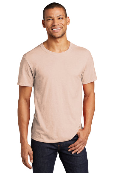 Jerzees 560M Mens Premium Blend Ring Spun Short Sleeve Crewneck T-Shirt Blush Pink Front