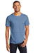 Jerzees 560M Mens Premium Blend Ring Spun Short Sleeve Crewneck T-Shirt Heather Carolina Blue Front