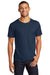 Jerzees 560M Mens Premium Blend Ring Spun Short Sleeve Crewneck T-Shirt Navy Blue Front