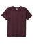 Jerzees 560M Mens Premium Blend Ring Spun Short Sleeve Crewneck T-Shirt Heather Maroon Flat Front