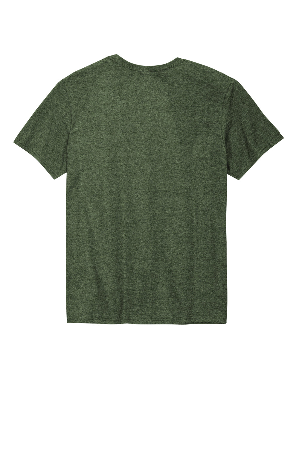 Jerzees 560M Mens Premium Blend Ring Spun Short Sleeve Crewneck T-Shirt Heather Military Green Flat Back
