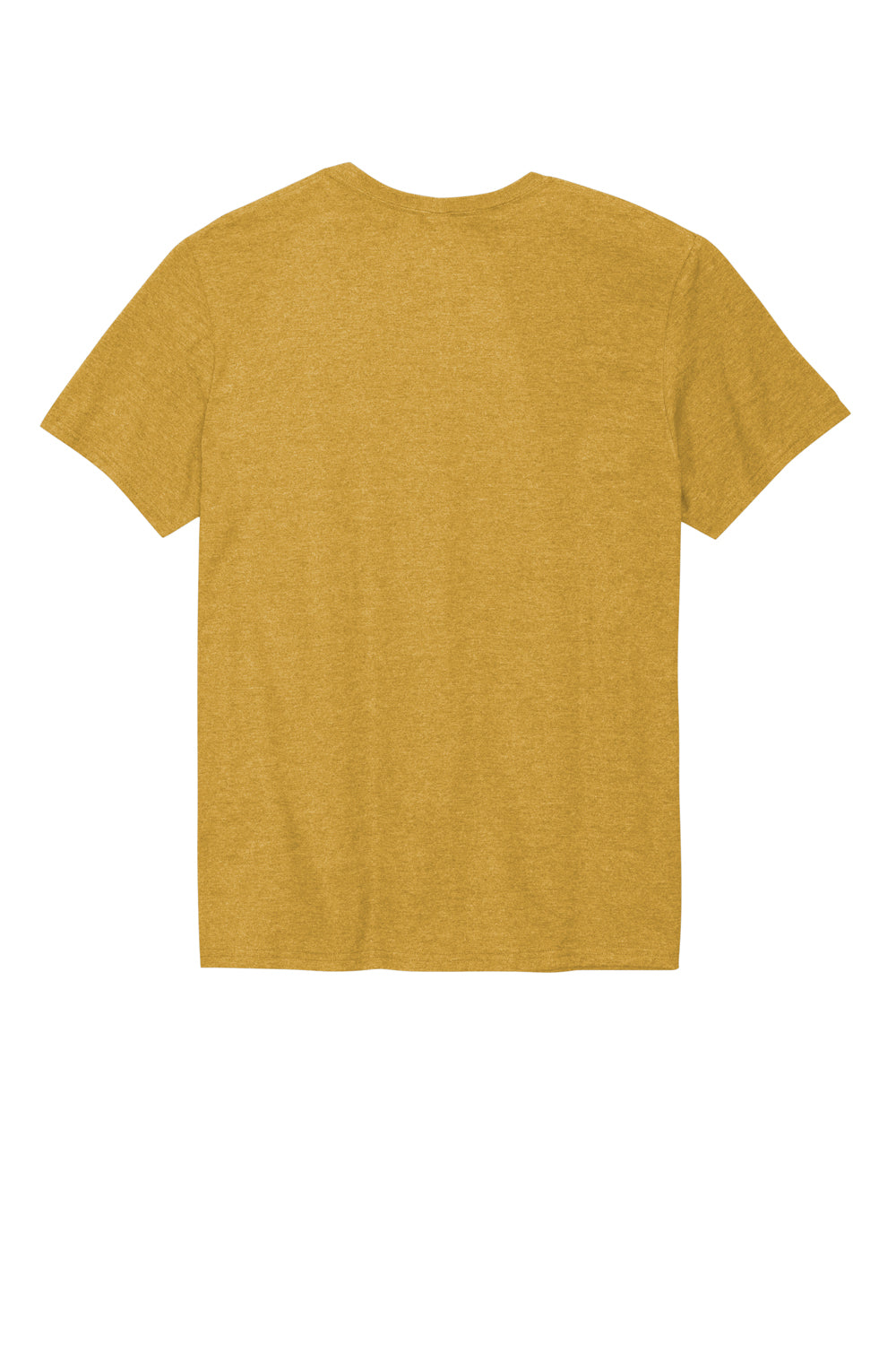 Jerzees 560M Mens Premium Blend Ring Spun Short Sleeve Crewneck T-Shirt Heather Mustard Yellow Flat Back