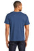 Jerzees 560M Mens Premium Blend Ring Spun Short Sleeve Crewneck T-Shirt Heather Retro Royal Blue Back