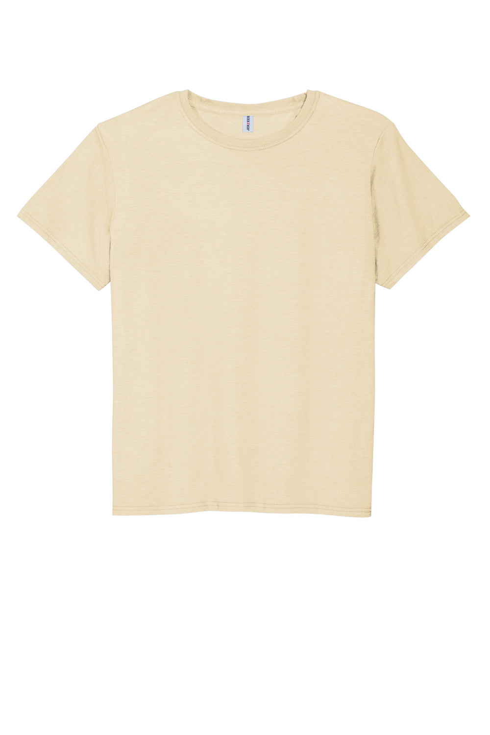 Jerzees 560M Mens Premium Blend Ring Spun Short Sleeve Crewneck T-Shirt Heather Sweet Cream Flat Front