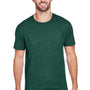 Jerzees Mens Premium Blend Moisture Wicking Short Sleeve Crewneck T-Shirt - Heather Forest Green