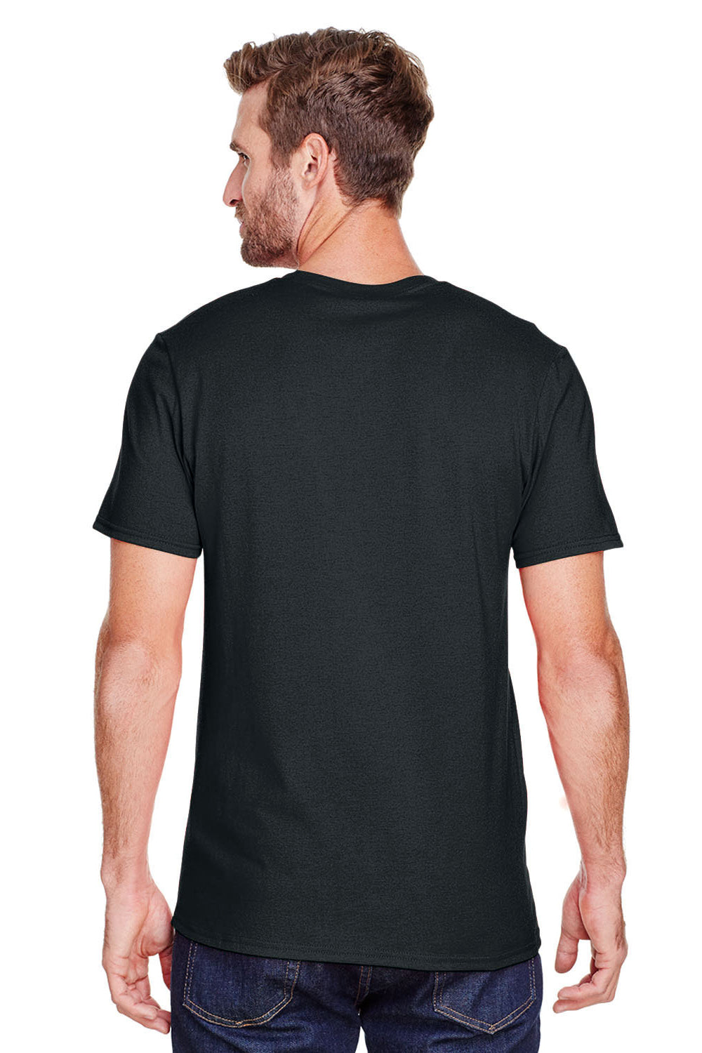 Jerzees 560MR Mens Premium Blend Short Sleeve Crewneck T-Shirt Black Back