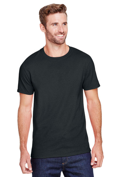 Jerzees 560MR Mens Premium Blend Short Sleeve Crewneck T-Shirt Black Front