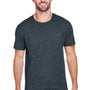 Jerzees Mens Premium Blend Moisture Wicking Short Sleeve Crewneck T-Shirt - Heather Black